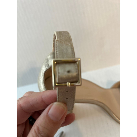 Pelle Moda size 7M 4” block heel Gold sandal - Picture 11 of 12